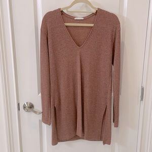 Zara/Trafaluc v-neck, long sweater.